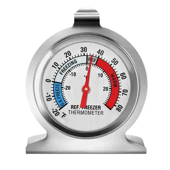 Refrigerator Thermometer Stainless Steel Fridge Freezer Thermometers Dial Temperature Measuring Instrument For Kitchen Fridge
Refrigerator Thermometer Stainless Steel Fridge Freezer Thermometers Dial Temperature Measuring Instrument For Kitchen Fridge
