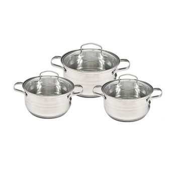 6PCS Stainless Steel Cooking Casserole Pot Sets Cookware Sets with Induction Bottom
6PCS Stainless Steel Cooking Casserole Pot Sets Cookware Sets with Induction Bottom