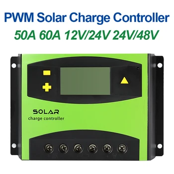 Solar Charge Regulators PWM Solar PV Charger Controller Dual USB 50A 60A12V 24V Battery Automatic Identification LCD Display
Solar Charge Regulators PWM Solar PV Charger Controller Dual USB 50A 60A12V 24V Battery Automatic Identification LCD Display