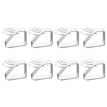 8 Pcs Thickened Stainless Steel Tablecloth Holders Kitchen Tablecloth Clips Non-Slip Table Clips, Moon 
8 Pcs Thickened Stainless Steel Tablecloth Holders Kitchen Tablecloth Clips Non-Slip Table Clips, Moon