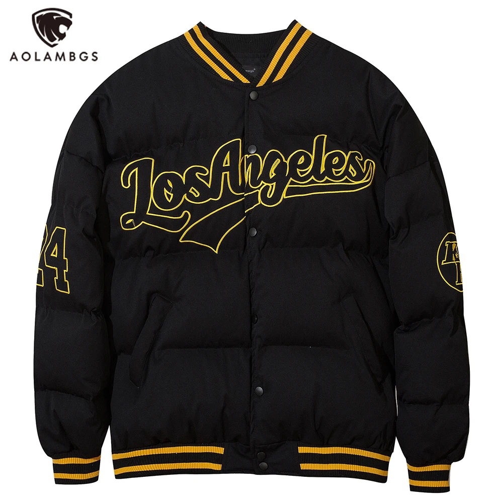 Aolamegs Letter Embroidery College Style Bomber Down Jacket Men Oversized Warm Winter Jacket Coat Harajuku All-match Streetwear
Aolamegs Letter Embroidery College Style Bomber Down Jacket Men Oversized Warm Winter Jacket Coat Harajuku All-match Streetwear