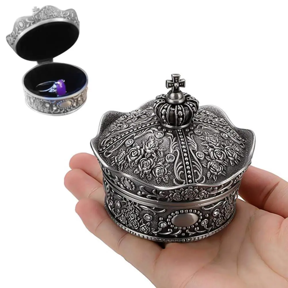 Crown Jewelry Box Korean Princess Metal Wedding Bracelet Necklace Earrings Ring Jewelry Display Organizer Decorative Box Case
Crown Jewelry Box Korean Princess Metal Wedding Bracelet Necklace Earrings Ring Jewelry Display Organizer Decorative Box Case