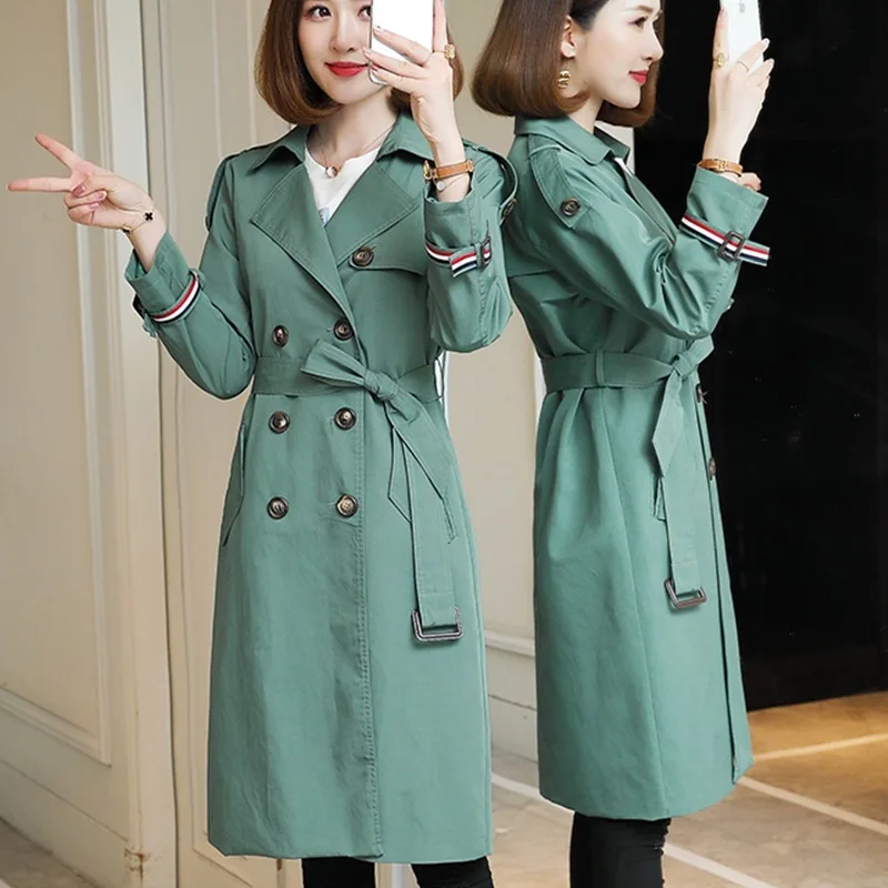 Mid-length 2019 Autumn Fold-down Collar Fashion Elegant Double Breasted Slimming Trench Coat
Mid-length 2019 Autumn Fold-down Collar Fashion Elegant Double Breasted Slimming Trench Coat