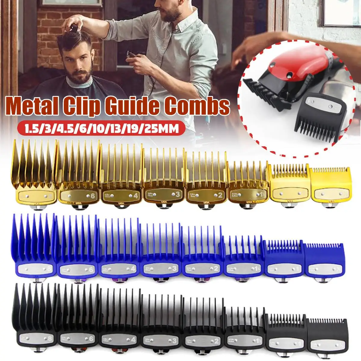 8 Pcs Professional Hair Cutting Limit Guide Comb Set Hair Clipper Guards Universal Hair Clipper Combs For Hair Clipper 3 Color
8 Pcs Professional Hair Cutting Limit Guide Comb Set Hair Clipper Guards Universal Hair Clipper Combs For Hair Clipper 3 Color