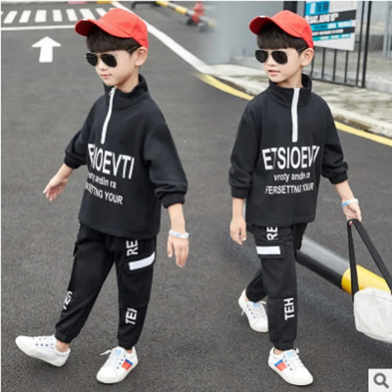 Boys Hoody Sports Clothing Set 2019 New Spring and Autumn Kids Clothes Sets Children's 2 Letter Colors Sets Size110-160 ly377
Boys Hoody Sports Clothing Set 2019 New Spring and Autumn Kids Clothes Sets Children's 2 Letter Colors Sets Size110-160 ly377