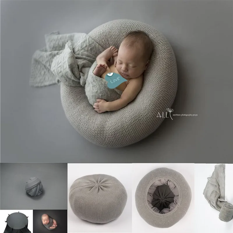 Фото Реквизит для фотосъемки новорожденных одеяло подушка студийный реквизит