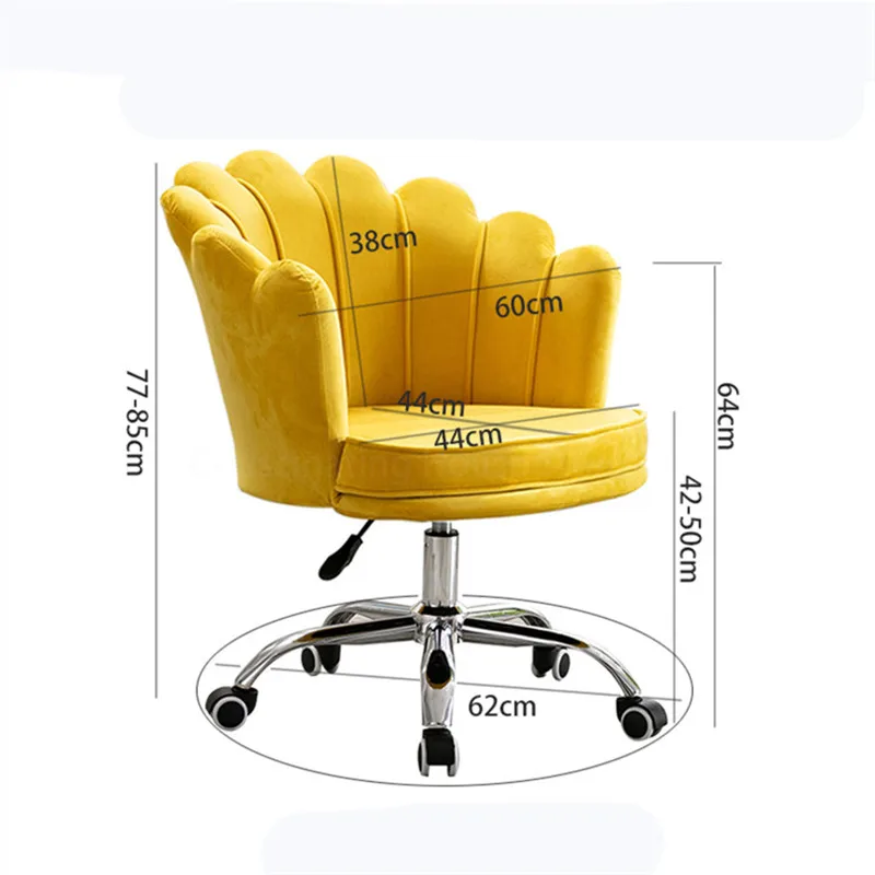Description Picture 2 of itemModern Company Lift and Swivel Office Chair Computer Chair Petals Living Room Sofa Chair Pink Bedroom Vanity Chair Dresser Chair