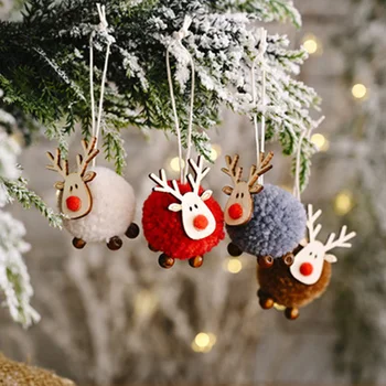 Creative 2020 Christmas tree ornaments small accessories deer plush doll pendant for New Year Home Party Decoration
Creative 2020 Christmas tree ornaments small accessories deer plush doll pendant for New Year Home Party Decoration