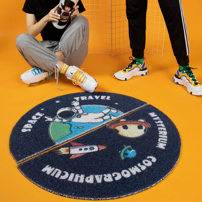 Astronaut Space Home Door Mat Bedroom Living Room Kitchen Bath Hallway Mat Carpet PVC Anti-slip Semicircular Entrance Door Mat
Astronaut Space Home Door Mat Bedroom Living Room Kitchen Bath Hallway Mat Carpet PVC Anti-slip Semicircular Entrance Door Mat