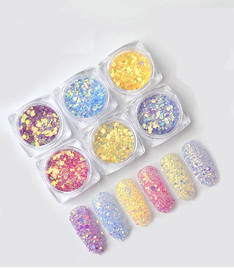 1g\box Mixed Sizes Photochromic Color Changed Nail Art Glitter Sequins High Shine Magic Glitter BIY Nail Art Decoration T1776
1g\box Mixed Sizes Photochromic Color Changed Nail Art Glitter Sequins High Shine Magic Glitter BIY Nail Art Decoration T1776