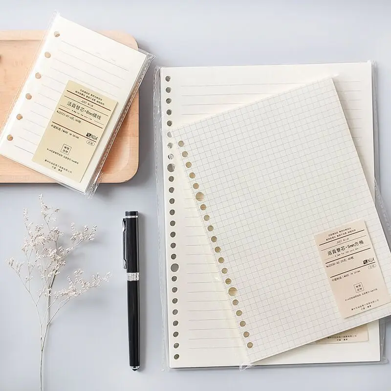 Sharkbang 60 Sheets A5 B5 Loose-Leaf Notebook Refill Spiral Binder Paper Index Inside Page Dot Grid Blank Connell Stationery
Sharkbang 60 Sheets A5 B5 Loose-Leaf Notebook Refill Spiral Binder Paper Index Inside Page Dot Grid Blank Connell Stationery