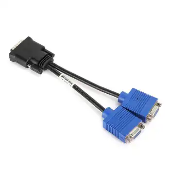 Female Dual HD Computer Monitor Extension Cable Y-Splitter Adapter DMS 59 Pin to VGA D0507 Monitor Extension Adapter Cable
Female Dual HD Computer Monitor Extension Cable Y-Splitter Adapter DMS 59 Pin to VGA D0507 Monitor Extension Adapter Cable
