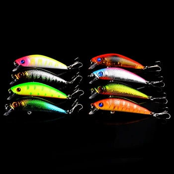 80pcs Bright Colorful 7cm 8g Hard Bait Minnow Fishing Lures Tackle 3D Fish Eyes 6# Hook Diving Perch Wobbler Fishing Accessory
80pcs Bright Colorful 7cm 8g Hard Bait Minnow Fishing Lures Tackle 3D Fish Eyes 6# Hook Diving Perch Wobbler Fishing Accessory