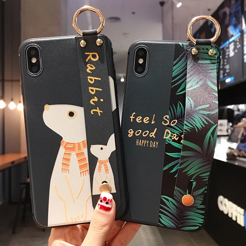 Case for iPhone XR 11 Pro XS Max X 7 8 Plus 7Plus Protected Luxury Cartoon Wristband
Case for iPhone XR 11 Pro XS Max X 7 8 Plus 7Plus Protected Luxury Cartoon Wristband