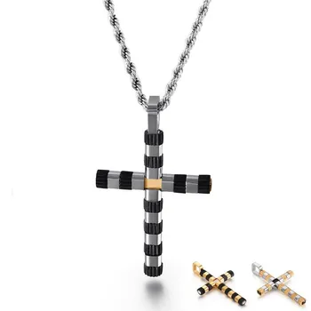 Orthodox Cross Pendant Necklace Men Christ Jewelry Stainless Steel Gold//Black Crucifix Choker Prayer Necklaces
Orthodox Cross Pendant Necklace Men Christ Jewelry Stainless Steel Gold//Black Crucifix Choker Prayer Necklaces