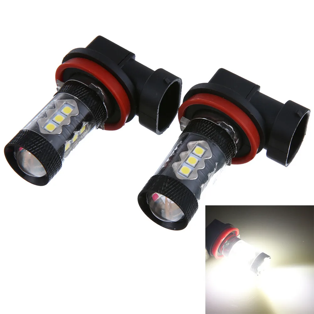 2PC 3030 80W H8 H11 High Power Led Car Fog Lights 800LM 16LED Fog lamp Car Accessories
2PC 3030 80W H8 H11 High Power Led Car Fog Lights 800LM 16LED Fog lamp Car Accessories