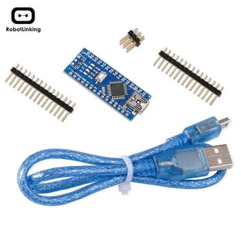 For Arduino Nano V3.0, Nano board CH340/ATmega328P with USB cable, compatible with Arduino Nano V3.0 (Nano x 1 + cable)
For Arduino Nano V3.0, Nano board CH340/ATmega328P with USB cable, compatible with Arduino Nano V3.0 (Nano x 1 + cable)