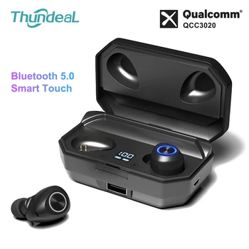 ThundeaL APTX Wireless Earphone S4 TWS bluetooth 5.0 headsets 3D Stereo PX5 Waterproof Sports Running Headset Volume Control
ThundeaL APTX Wireless Earphone S4 TWS bluetooth 5.0 headsets 3D Stereo PX5 Waterproof Sports Running Headset Volume Control