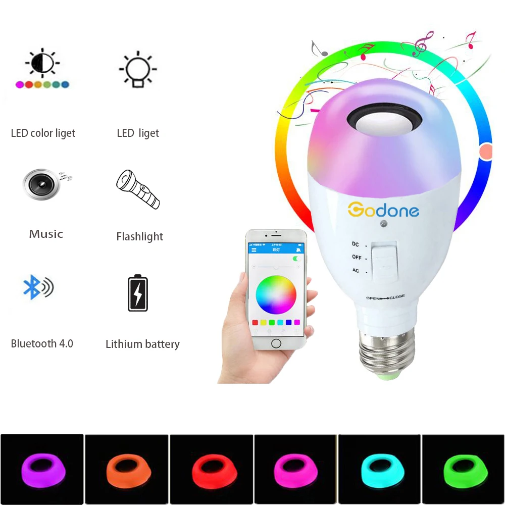 9w E27 base RGB Multicolor Remote Control Led SMART BULB + FLASHLIGHT + BLUETOOTH SPEAKER, BEST CHRISTMAS & NEW YEAR GIFT
9w E27 base RGB Multicolor Remote Control Led SMART BULB + FLASHLIGHT + BLUETOOTH SPEAKER, BEST CHRISTMAS & NEW YEAR GIFT