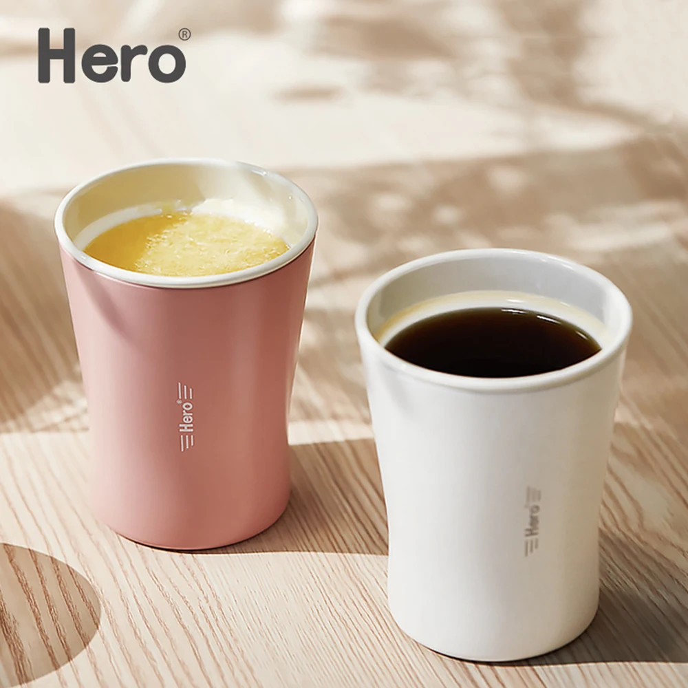 280ML Coffee Cup Protable Travel Cups Car Mug Enamel Milk Tea Reusable Stainless Steel Coffees Mugs | Дом и сад