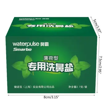 Sweet Mint Nasal Wash Salt 2.7g x 30 Nasal Rinse Mix Nose Irritation Irrigator
Sweet Mint Nasal Wash Salt 2.7g x 30 Nasal Rinse Mix Nose Irritation Irrigator