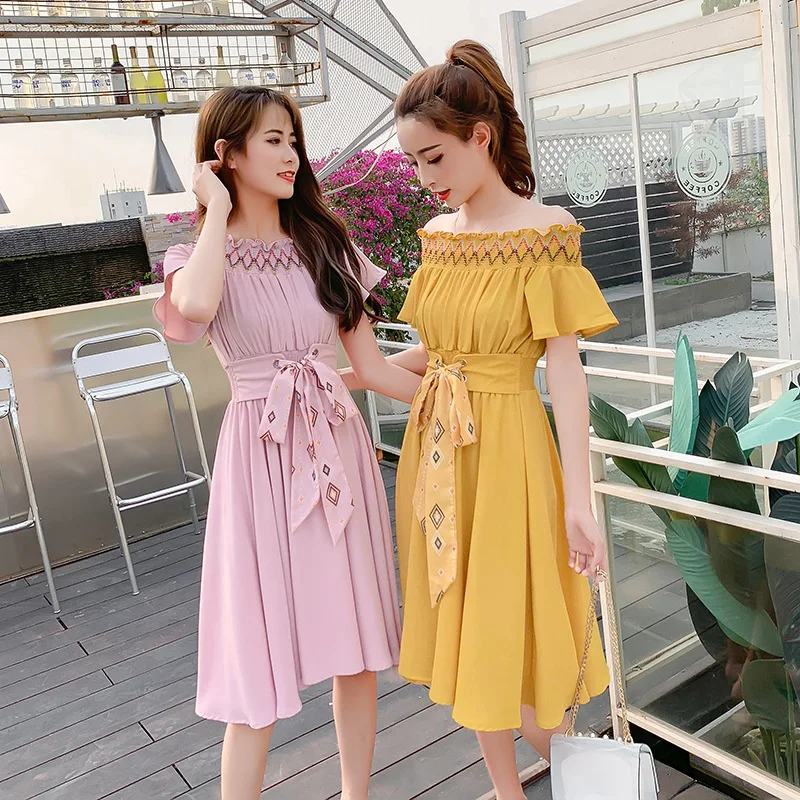 France Non-mainstream 2019 Summer Wear New Style off-Shoulder Goddess Online Celebrity Hipster Very Fairy of Dress
France Non-mainstream 2019 Summer Wear New Style off-Shoulder Goddess Online Celebrity Hipster Very Fairy of Dress