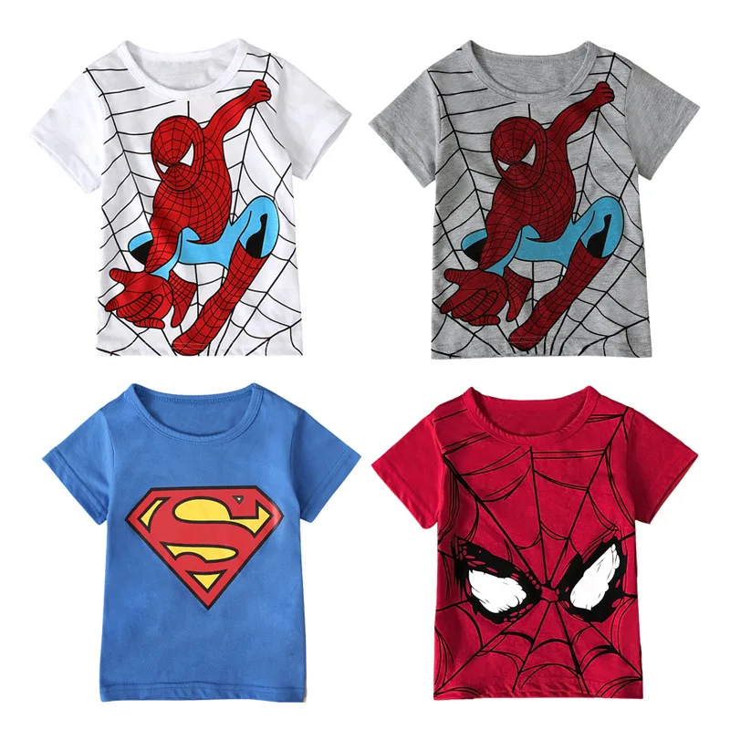 Children Europe And America Summer Style BOY'S Clothes with Short Sleeves Spider-Man Pattern T-shirt Tops Childrenswear a Genera
Children Europe And America Summer Style BOY'S Clothes with Short Sleeves Spider-Man Pattern T-shirt Tops Childrenswear a Genera