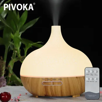 PIVOKA 400ml Remote Control Air Humidifier Aroma Diffuser For Essentiel Oil Ultrasonic Aromatherapy Crack Wood Grain Mist Maker
PIVOKA 400ml Remote Control Air Humidifier Aroma Diffuser For Essentiel Oil Ultrasonic Aromatherapy Crack Wood Grain Mist Maker
