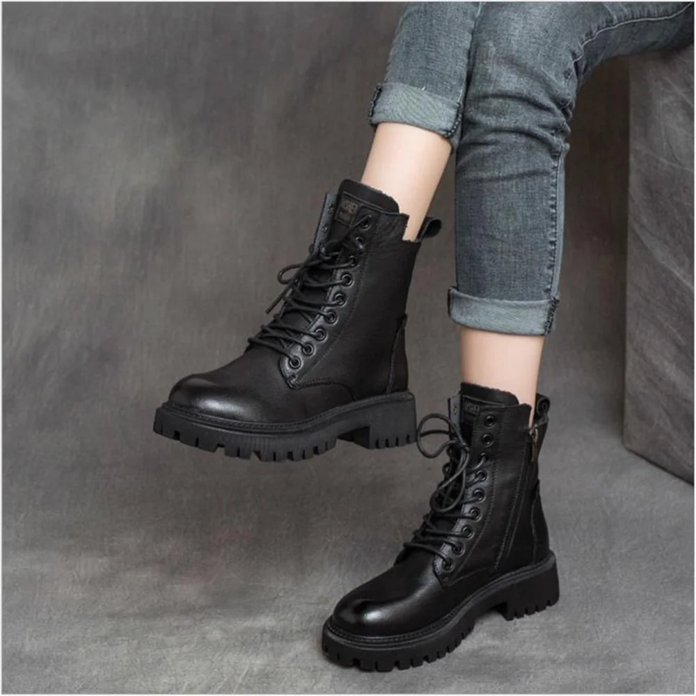 Женские мотоциклетные ботинки на шнуровке, черные или коричневые ботильоны из мягкой кожи, Нескользящие, повседневная Осенняя обувь, 2024
Женские мотоциклетные ботинки на шнуровке, черные или коричневые ботильоны из мягкой кожи, Нескользящие, повседневная Осенняя обувь, 2024