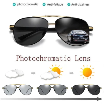 Aluminum Magnesium Polarized Photochromic Sunglasses Transition Chameleon Lens Pilot Round Night VisionChange Black Sunglasses
Aluminum Magnesium Polarized Photochromic Sunglasses Transition Chameleon Lens Pilot Round Night VisionChange Black Sunglasses