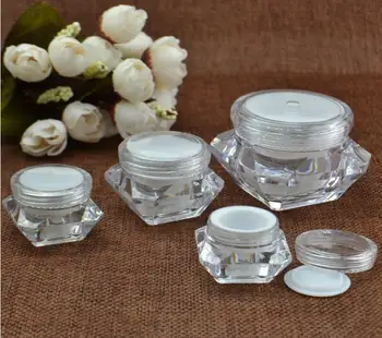 300Pcs 5g 10g 15g/ml Cosmetic Empty Jar Pot Eyeshadow Makeup Face Cream Container ,Diamond style cream jar SN685
300Pcs 5g 10g 15g/ml Cosmetic Empty Jar Pot Eyeshadow Makeup Face Cream Container ,Diamond style cream jar SN685
