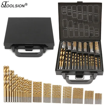 OTOOLSION 99 Pcs Power Tool Accessories Twist Drill Bit Set 1.5-10mm Titanium Coated Surface Power Tool Spares Drilling Metal
OTOOLSION 99 Pcs Power Tool Accessories Twist Drill Bit Set 1.5-10mm Titanium Coated Surface Power Tool Spares Drilling Metal