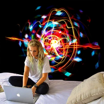 Color Art Abstract Magic Medusa's Gaze Tapestry Creative Line Painting Home Carpet Mattress Decoration
Color Art Abstract Magic Medusa's Gaze Tapestry Creative Line Painting Home Carpet Mattress Decoration