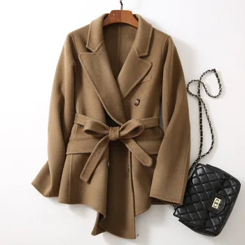 2019 Loose Two-sided Cashmere Overcoat Wool Wool Long Fund Chalaza Woman Winter Loose Coat Suit-dress 
2019 Loose Two-sided Cashmere Overcoat Wool Wool Long Fund Chalaza Woman Winter Loose Coat Suit-dress