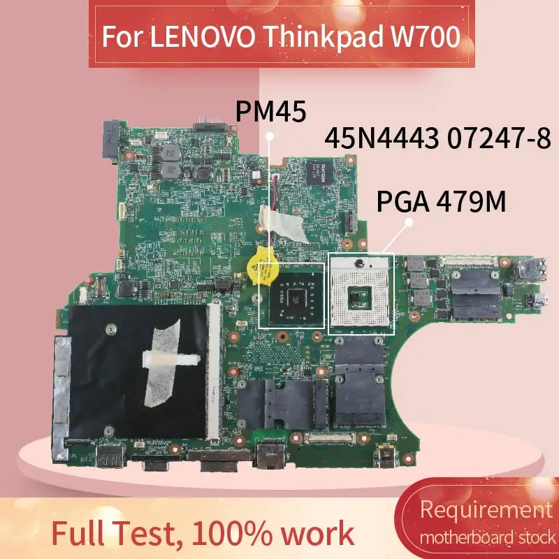 45N4443 Laptop motherboard For LENOVO Thinkpad W700 Notebook Mainboard 07247-8 PM45
45N4443 Laptop motherboard For LENOVO Thinkpad W700 Notebook Mainboard 07247-8 PM45