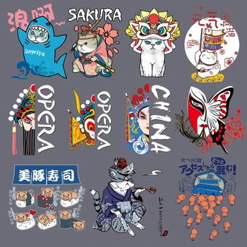 Hot Fix Sticker Chinese Peking Opera Girl Appliques Heat Transfer Hot Stamping Clothing Bag Stickers Iron on Lovely cat Patches
Hot Fix Sticker Chinese Peking Opera Girl Appliques Heat Transfer Hot Stamping Clothing Bag Stickers Iron on Lovely cat Patches