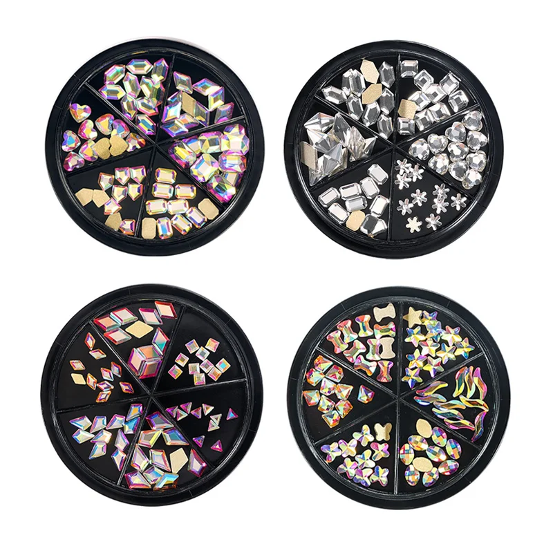 1 Box Nails Rhinestones 6 Kinds Shape Nail Art Decorations Crystal Diamond Silver Mirror Discoloration Fashion DIY Accessories
1 Box Nails Rhinestones 6 Kinds Shape Nail Art Decorations Crystal Diamond Silver Mirror Discoloration Fashion DIY Accessories
