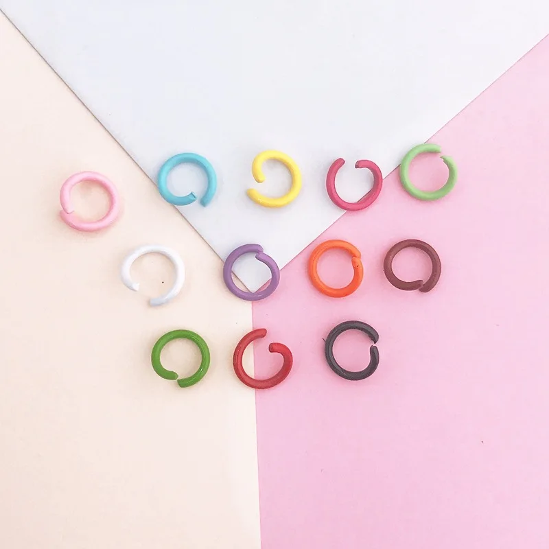 100pcs 8mm Metal Open Single Loops Colorful Open Jump Rings Split Ring for Jewelry Making Findings Components DIY Christmas
100pcs 8mm Metal Open Single Loops Colorful Open Jump Rings Split Ring for Jewelry Making Findings Components DIY Christmas