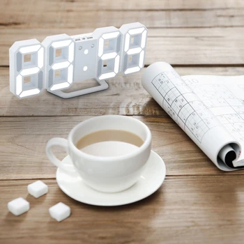3D LED Wall Clock Modern Design Digital Table Clock Alarm Nightlight LED wall Clock Watch For Home Living Room Decoration
3D LED Wall Clock Modern Design Digital Table Clock Alarm Nightlight LED wall Clock Watch For Home Living Room Decoration