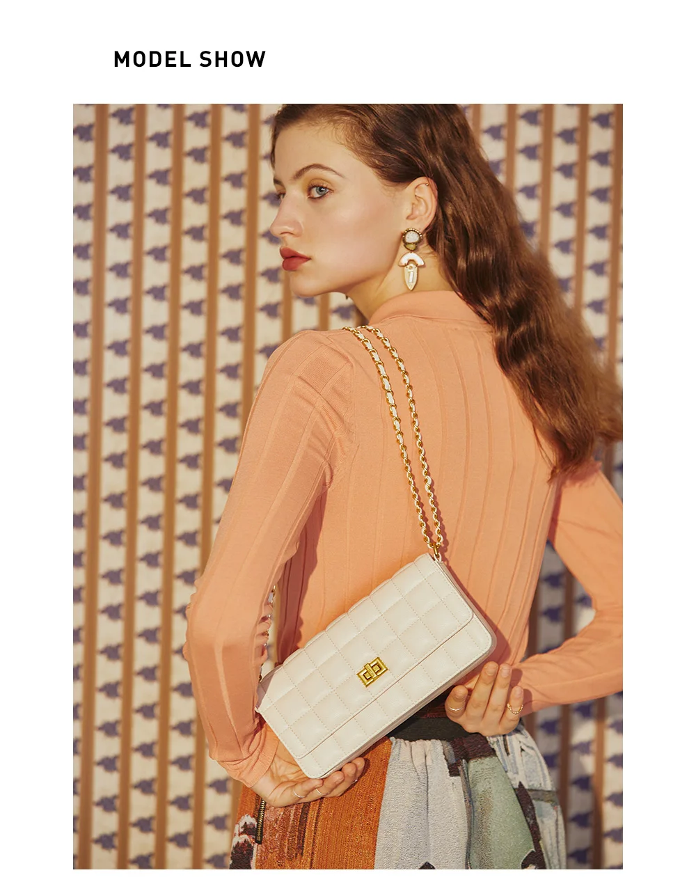 LAFESTIN Bag women 2020 new trendy casual double chain single shoulder messenger bag temperament diamond small square bag LAFESTIN Bag women 2020 new trendy casual double chain single shoulder messenger bag temperament diamond small square bag
