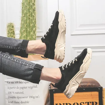 Fall / Winter 2019 Trendy Men's Shoes Men's Sneakers Korean Thick Sole Lace Up Increased Wear-resistant Shoes
Fall / Winter 2019 Trendy Men's Shoes Men's Sneakers Korean Thick Sole Lace Up Increased Wear-resistant Shoes