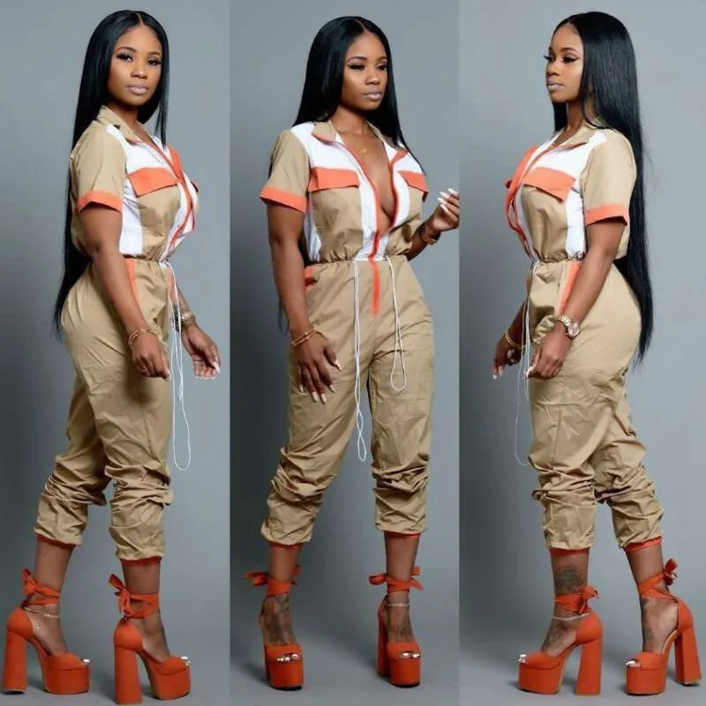 2019 new summer fashion and leisure splice drawstring jumpsuit, casual jumpsuit, splice drawstring jumpsuit,
2019 new summer fashion and leisure splice drawstring jumpsuit, casual jumpsuit, splice drawstring jumpsuit,