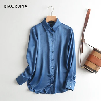 BIAORUINA Women's Blue Straight Shirt OL Basic All-match Blouse Female Everyday Elegant Spring Summer Tops Shirt for Women
BIAORUINA Women's Blue Straight Shirt OL Basic All-match Blouse Female Everyday Elegant Spring Summer Tops Shirt for Women