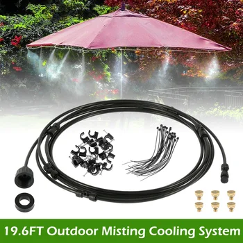 6/12 M Water Misting Cooling System Kit summer Sprinkler brass Nozzle Outdoor Garden Greenhouse park Plants Spray Hose Watering 
6/12 M Water Misting Cooling System Kit summer Sprinkler brass Nozzle Outdoor Garden Greenhouse park Plants Spray Hose Watering
