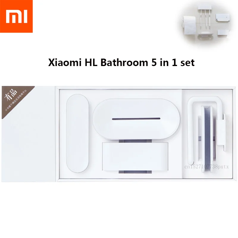 Original xiaomi mijia HL bathroom 5 in1 sets for Soap Tooth Hook Storage Box and Phone Holder for Bathroom Shower Room Tool
Original xiaomi mijia HL bathroom 5 in1 sets for Soap Tooth Hook Storage Box and Phone Holder for Bathroom Shower Room Tool