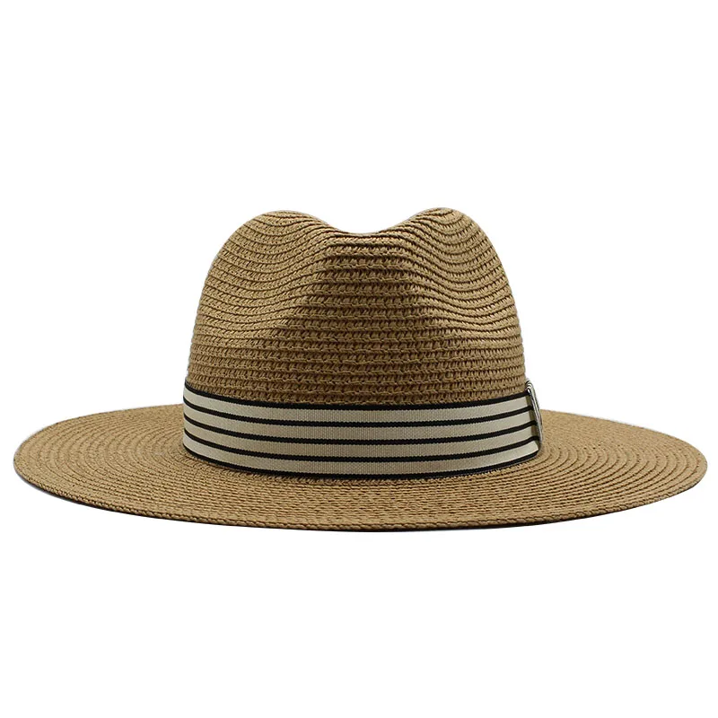 Panama Hat Summer Sun Hats for Women Man Beach Straw Hat for Men UV Protection Jazz Fedora chapeau femme Panama Hat Summer Sun Hats for Women Man Beach Straw Hat for Men UV Protection Jazz Fedora chapeau femme