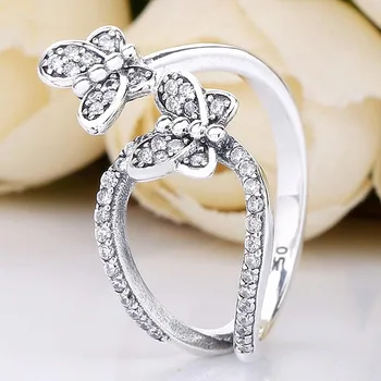 Original Bedazzling Butterflies With Crystal Rings For Women 925 Sterling Silver Ring Wedding Party Gift Fine Jewelry
Original Bedazzling Butterflies With Crystal Rings For Women 925 Sterling Silver Ring Wedding Party Gift Fine Jewelry