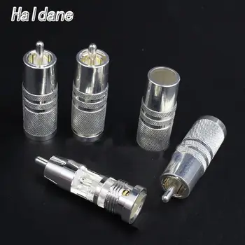 Haldane 4pcs Rhodium plated Cardas Plug SRCA RCA Male interconnect Cable Electrical plug 10mm for DIY Audio RCA Connector Cable
Haldane 4pcs Rhodium plated Cardas Plug SRCA RCA Male interconnect Cable Electrical plug 10mm for DIY Audio RCA Connector Cable