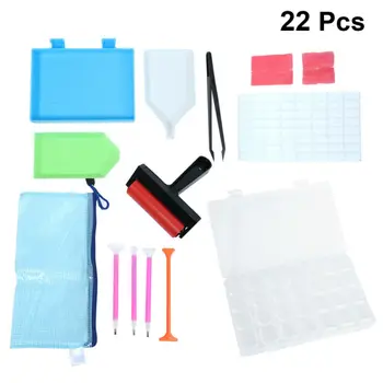 22pcs/Set Diamond Painting Tools Kit 5D DIY Art Craft Pen Paint Accessories Diamond Embroidery Tray Box Sets Roller Pen Clay Kit
22pcs/Set Diamond Painting Tools Kit 5D DIY Art Craft Pen Paint Accessories Diamond Embroidery Tray Box Sets Roller Pen Clay Kit