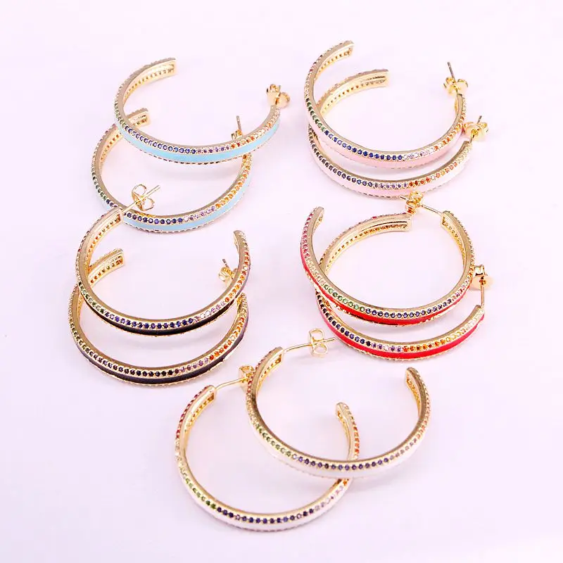 4 пары, 28 мм, Кристалл циркония эмалированные модные украшения для женщин CZ серьги-гвоздики круг свадебные серьги для помолвки
4 пары, 28 мм, Кристалл циркония эмалированные модные украшения для женщин CZ серьги-гвоздики круг свадебные серьги для помолвки